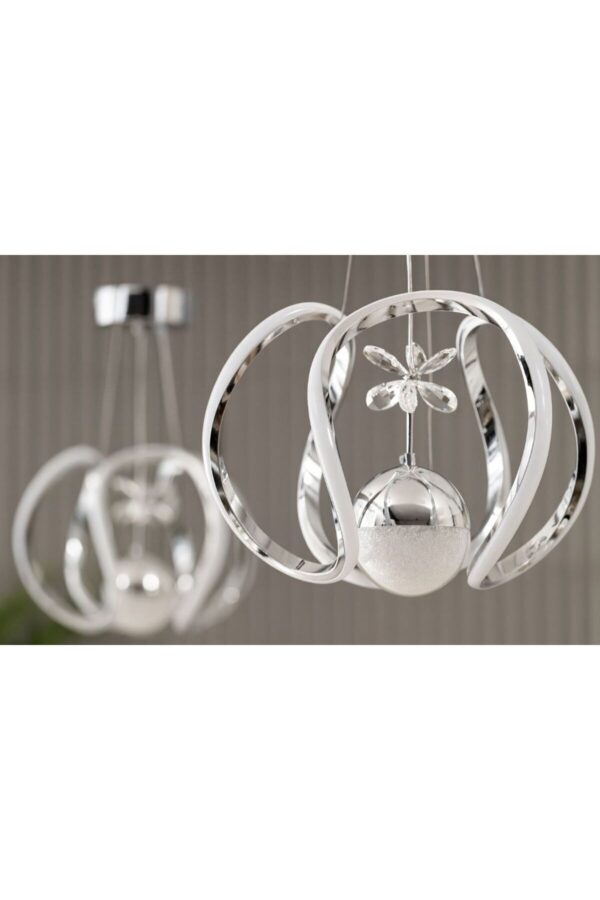 1 adet ledli 3 renk damla krom kaplama salon mutfak oda hol ledli avize yatak odası aydınlatma