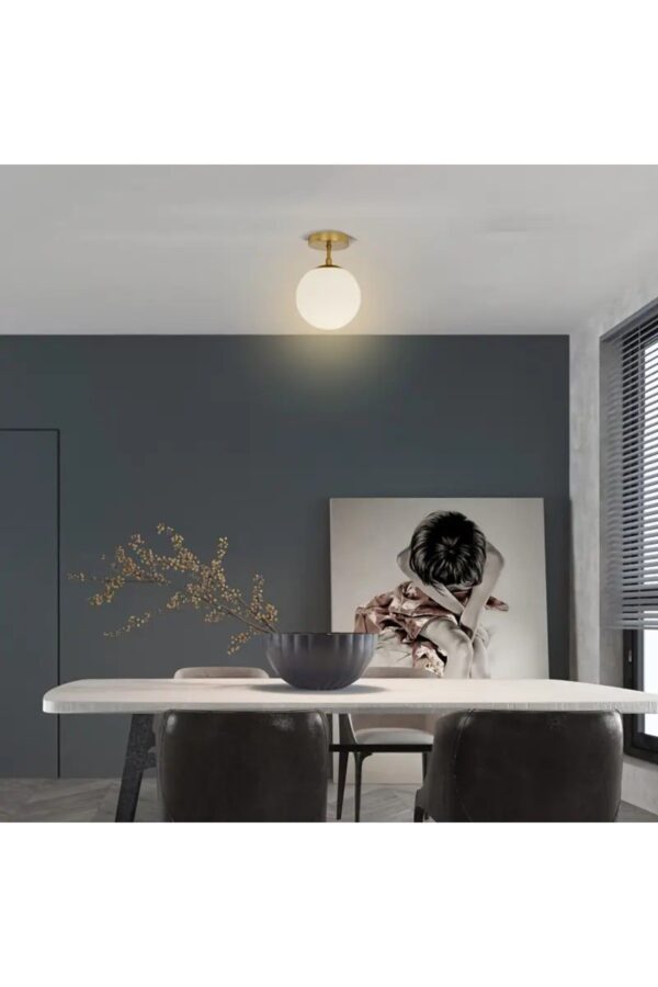 rica aplik beyaz glop camlı eskİtme metal salon mutfak oturma yatak odası plafonyer avize